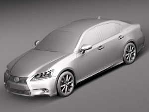 Lexus GS 300H 2014 3D Model