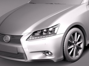 Lexus GS 300H 2014 3D Model