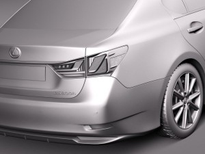 Lexus GS 300H 2014 3D Model