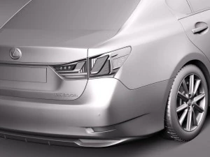 Lexus GS 300H 2014 3D Model