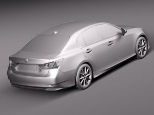 Lexus GS 300H 2014 3D Model