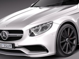 Mercedes-Benz S63 AMG Coupe 2015 3D 模型