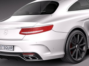 Mercedes-Benz S63 AMG Coupe 2015 3D 模型