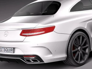 Mercedes-Benz S63 AMG Coupe 2015 3D Model