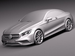 Mercedes-Benz S63 AMG Coupe 2015 3D 模型