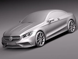 Mercedes-Benz S63 AMG Coupe 2015 3D Model