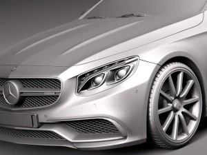 Mercedes-Benz S63 AMG Coupe 2015 3D Model
