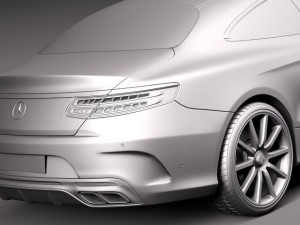 Mercedes-Benz S63 AMG Coupe 2015 3D 模型