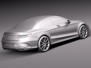 Mercedes-Benz S63 AMG Coupe 2015 3D 模型