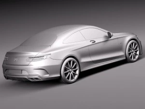 Mercedes-Benz S63 AMG Coupe 2015 3D Model
