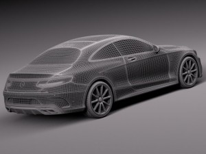 Mercedes-Benz S63 AMG Coupe 2015 3D 模型