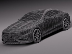 Mercedes-Benz S63 AMG Coupe 2015 3D 模型