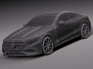 Mercedes-Benz S63 AMG Coupe 2015 3D Model