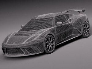 Lotus Evora GTE 2012 3D Model
