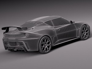 Lotus Evora GTE 2012 3D Model