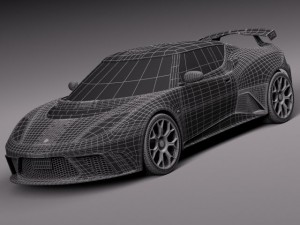 Lotus Evora GTE 2012 3D Model