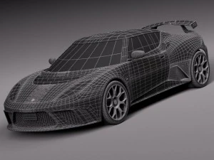 Lotus Evora GTE 2012 3D Model