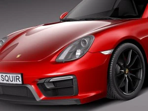 Porsche Cayman GTS 2014 3D Model