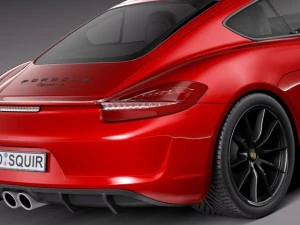 Porsche Cayman GTS 2014 3D Model