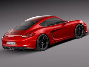 Porsche Cayman GTS 2014 3D Model