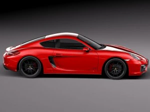 Porsche Cayman GTS 2014 3D Model
