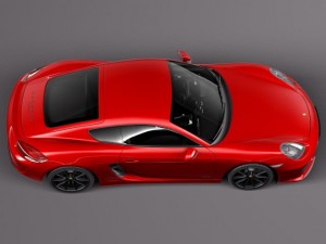 Porsche Cayman GTS 2014 Model 3D