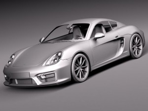 Porsche Cayman GTS 2014 Model 3D