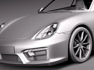Porsche Cayman GTS 2014 3D Model