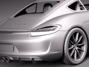 Porsche Cayman GTS 2014 Model 3D