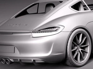 Porsche Cayman GTS 2014 3D Model