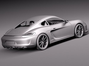 Porsche Cayman GTS 2014 Model 3D