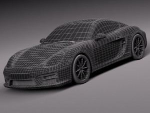 Porsche Cayman GTS 2014 Model 3D
