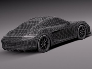 Porsche Cayman GTS 2014 Model 3D