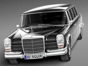 Mercedes-Benz 600 W100 Pullman 1963-1981 3D Model