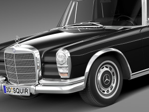 Mercedes-Benz 600 W100 Pullman 1963-1981 3D मॉडल