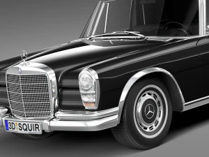 Mercedes-Benz 600 W100 Pullman 1963-1981 3D Model