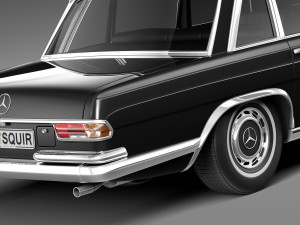 Mercedes-Benz 600 W100 Pullman 1963-1981 3D मॉडल