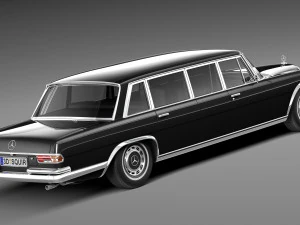Mercedes-Benz 600 W100 Pullman 1963-1981 3D Model