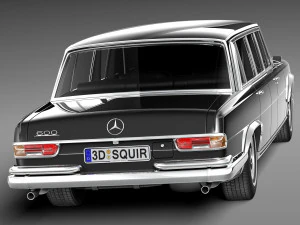 Mercedes-Benz 600 W100 Pullman 1963-1981 3D Model