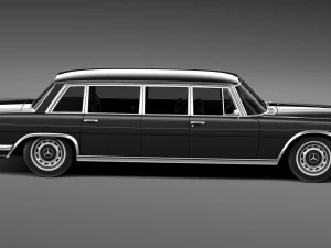 Mercedes-Benz 600 W100 Pullman 1963-1981 3D Model