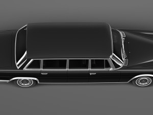 Mercedes-Benz 600 W100 Pullman 1963-1981 3D मॉडल