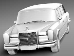 Mercedes-Benz 600 W100 Pullman 1963-1981 3D मॉडल