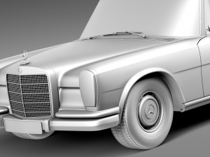 Mercedes-Benz 600 W100 Pullman 1963-1981 3D मॉडल