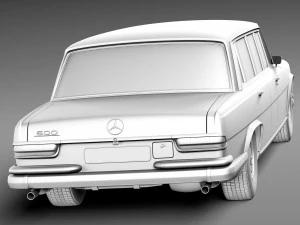 Mercedes-Benz 600 W100 Pullman 1963-1981 3D Model