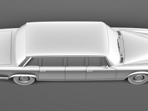 Mercedes-Benz 600 W100 Pullman 1963-1981 3D मॉडल