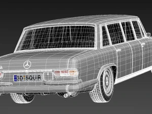 Mercedes-Benz 600 W100 Pullman 1963-1981 3D Model