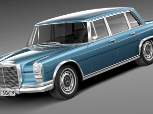Mercedes-Benz 600 W100 1963-1981 3D Model