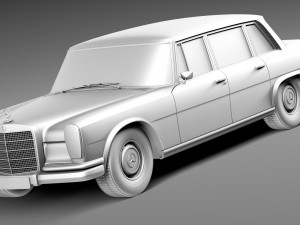 Mercedes-Benz 600 W100 1963-1981 Model 3D