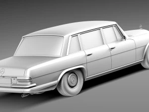 Mercedes-Benz 600 W100 1963-1981 3D Model