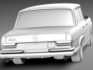 Mercedes-Benz 600 W100 1963-1981 3D Model